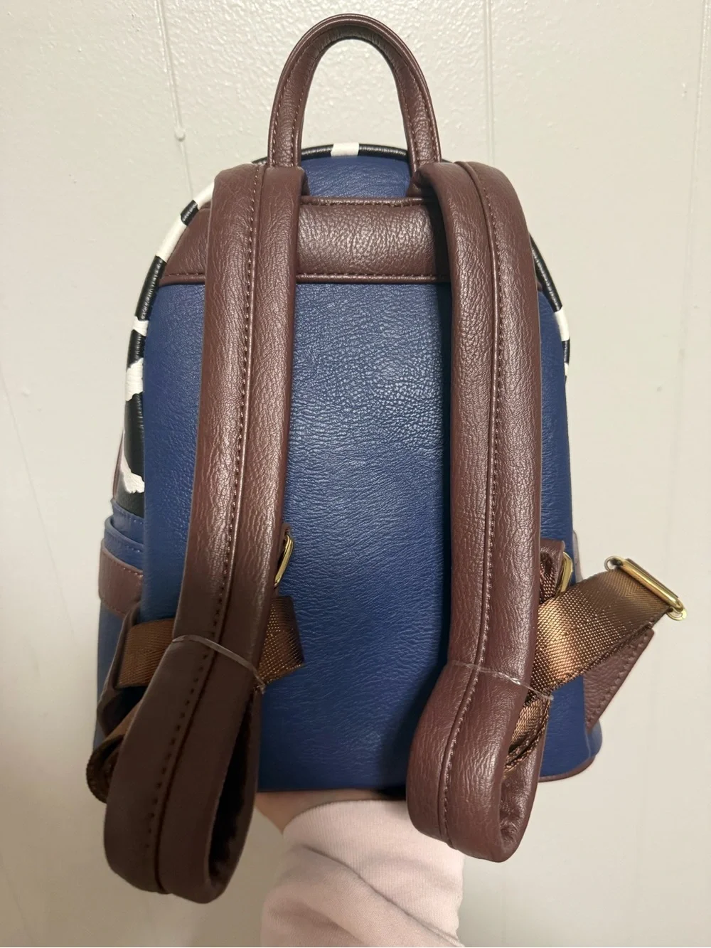 Loungefly Woody-Inspired Mini Backpack - Blue/Yellow/Cowprint